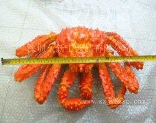树脂工艺品：帝王蟹模型