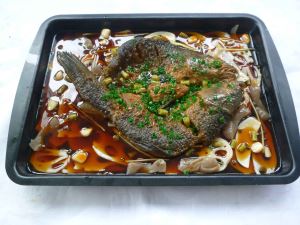 铁板烤鱼食物模型
