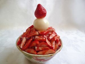 仿真菜 韩国草莓小年糕仿真菜