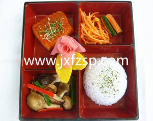 日本料理菜模：三文鱼日式便当菜模