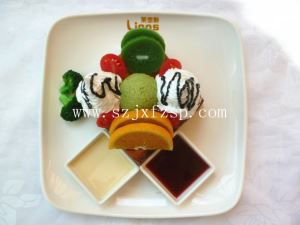西餐食品模型 冰激凌水果土司