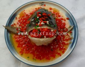 剁椒鱼头菜品模型
