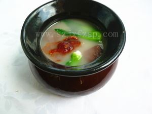 仿真食物 鸭骨菜心汤