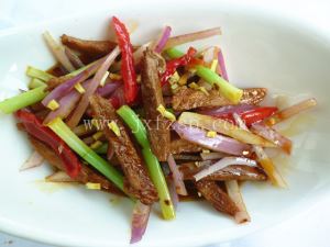 假菜 小炒鸭肉