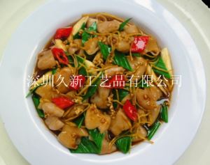 中餐食品模型：蒜茸炒肥肠模型