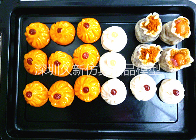上海客人打样定制的仿真小吃食物模型已经完面交货
