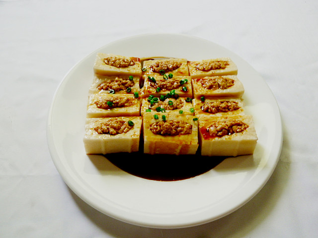 假菜 东江酿豆腐模型