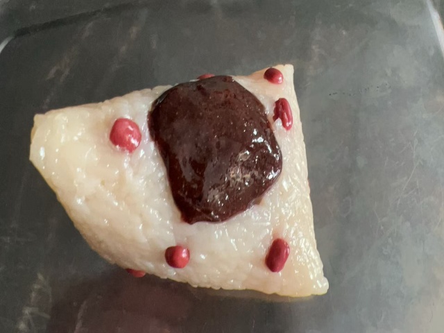 豆沙流心粽仿真模型